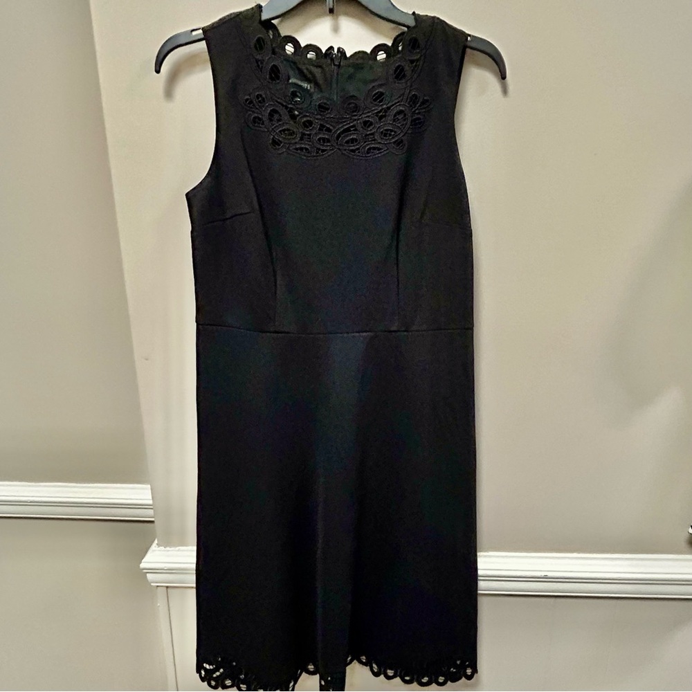 Elegant Black Sleeveless Dress Talbots Petites Sz 12P NWOT A Line